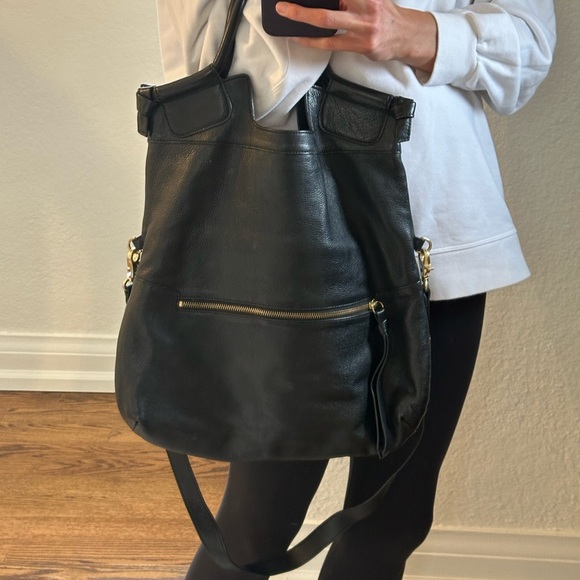 Foley + Corrina leather tote purse, convertible - Picture 3 of 11